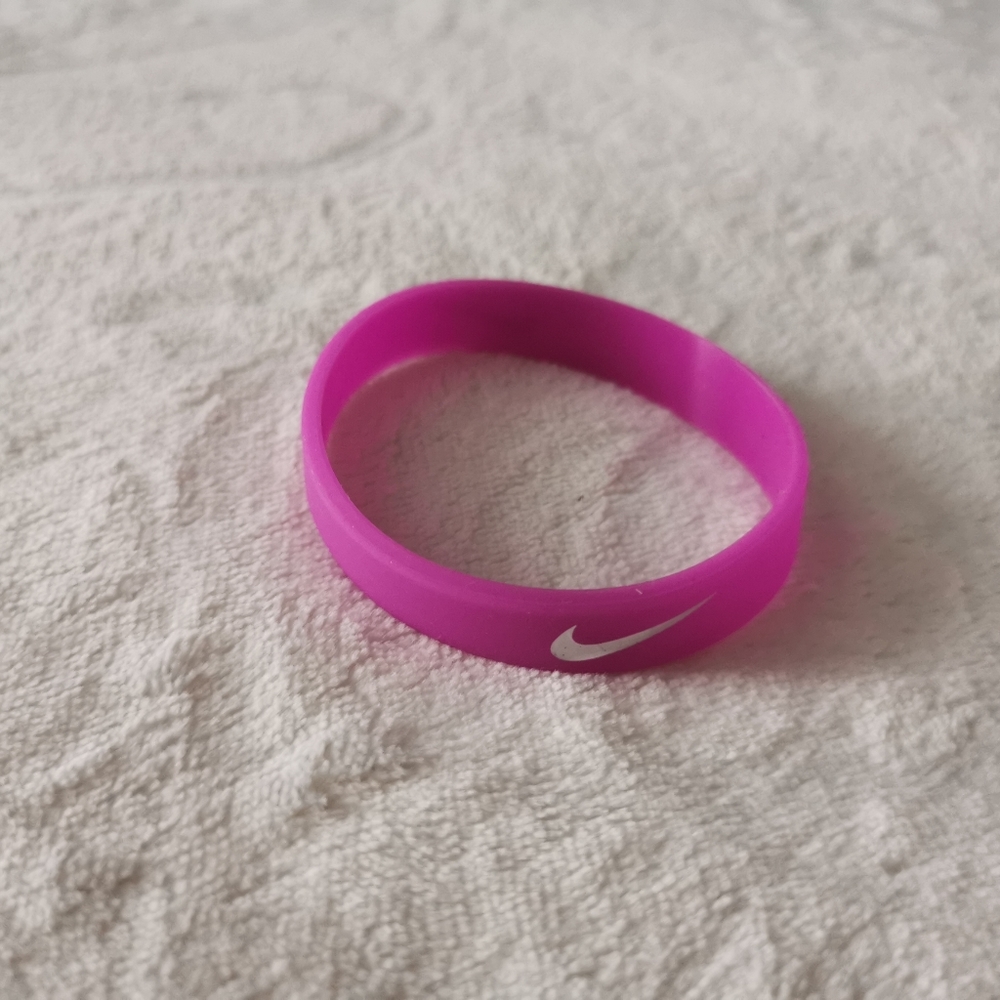 Nike Men's Silicone Rubber Bracelet,1 pc,PURPLE